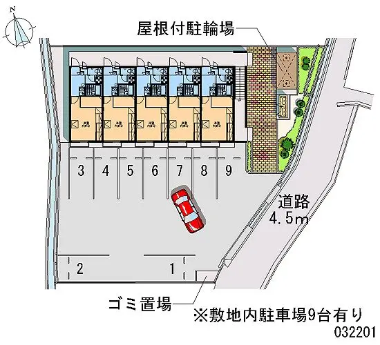 ★手数料０円★広島市安佐北区可部１丁目　月極駐車場（LP）